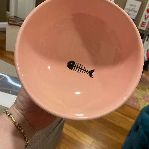 FIRST OFFER GETS IT NEW Pink Raised Ceramic Cat Bowl - Picture 3 of 3